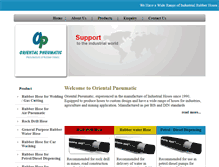 Tablet Screenshot of orientalpneumatic.com